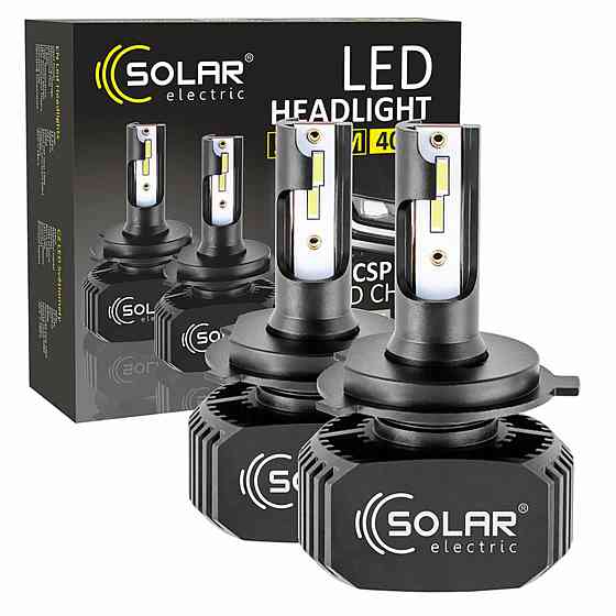 LED автолампа Solar H4 12/24V 6000K 5000Lm 40W, CSP1860 2шт Киев