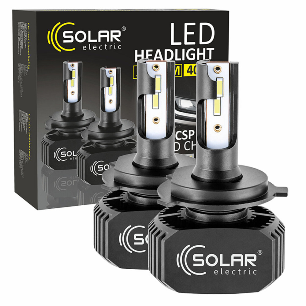 LED автолампа Solar H4 12/24V 6000K 5000Lm 40W, CSP1860 2шт Київ - фото 1