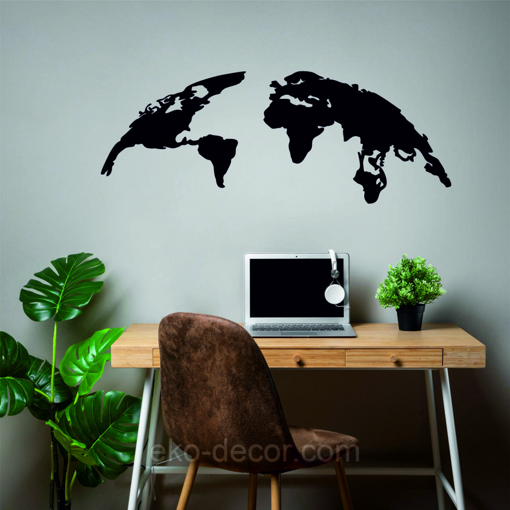 Декоративное настенное Панно «Земля», Декор на стену 90*34 см, Черный Киев - изображение 4