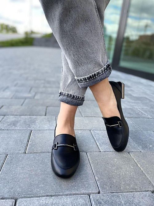 Auris Туфлі жіночі AURIS 2102 чорні (весна-осінь, шкіра натуральна) (4763) Коломия - фото 5