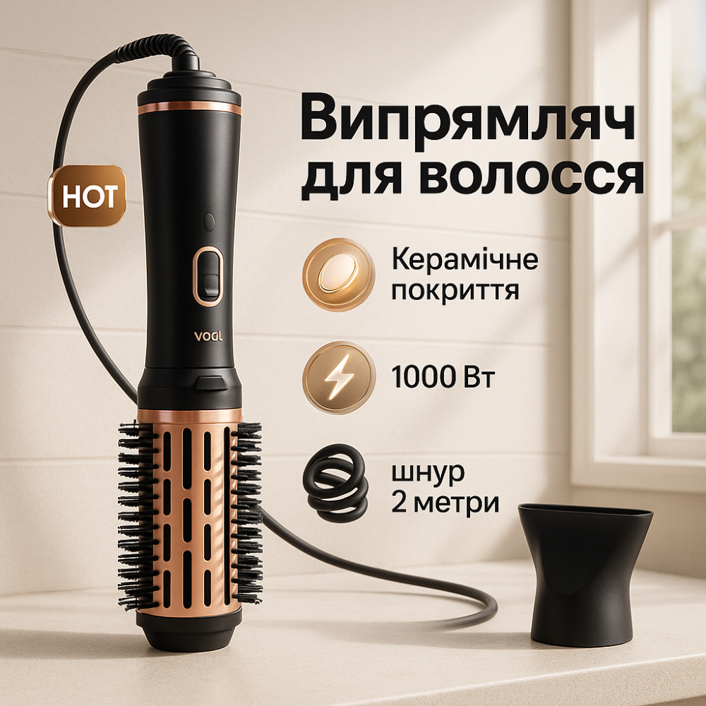 Фен для закрутки волос VGR V-496 1000 Вт, Стайлер автоматический для завивки волос BH-87 Львов - изображение 19