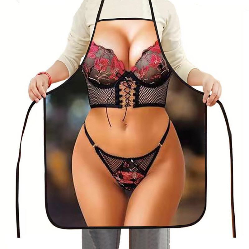 Фартук женский для кухни прикольный 75 на 60 см разноцветный Киев - изображение 1