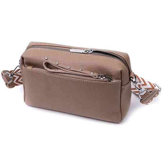 Сумка для жінок з акцентом на стильний бігунок з натуральної шкіри (Vintage) Київ