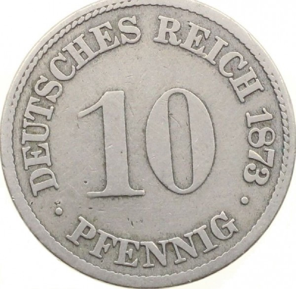 Германия 10 пфеннигов, 1873 Полтава - изображение 1