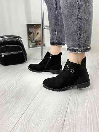 Жіночі черевики Avelina чорні еко-замша 36р. (A7025-41) Коломия