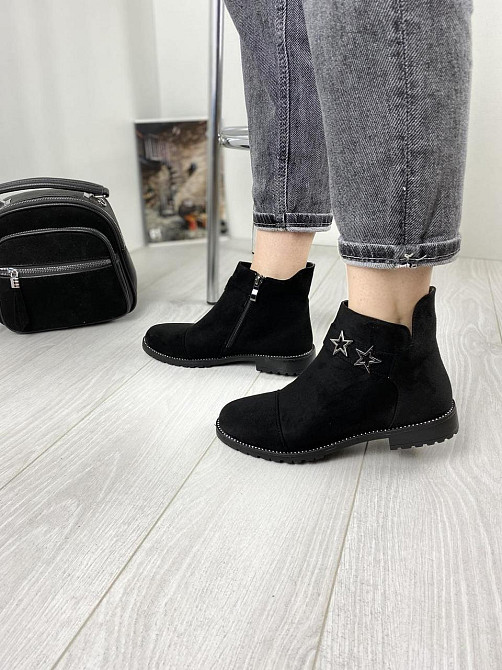 Жіночі черевики Avelina чорні еко-замша 36р. (A7025-41) Коломыя - изображение 4