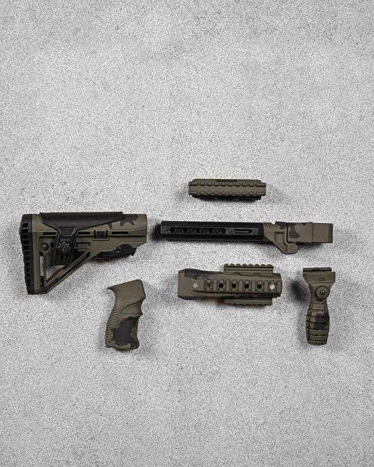 Набор приклад телескопический Fab Defense GLR-16 HAKI Одесса - изображение 2