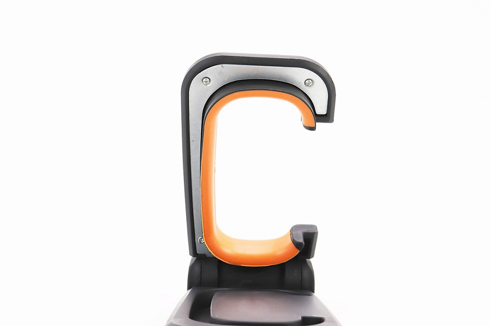 Кріплення велосипеда за колесо до стіни складане, пластмасово-металеве, чорно-помаранчеве HS-009В (без дюбелів) Київ - фото 2