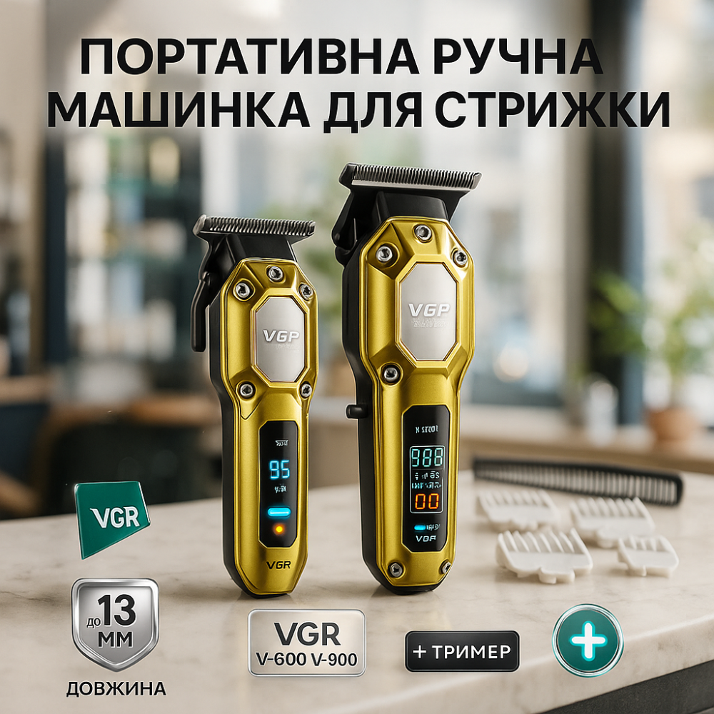Набор для стрижки волос и тела, Набор для стрижки волос профессиональный барбершоп CW-62 Львов - изображение 17