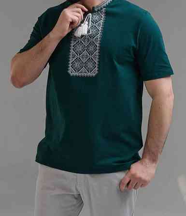 Мужская Футболка вышиванка яркого цвета Киев