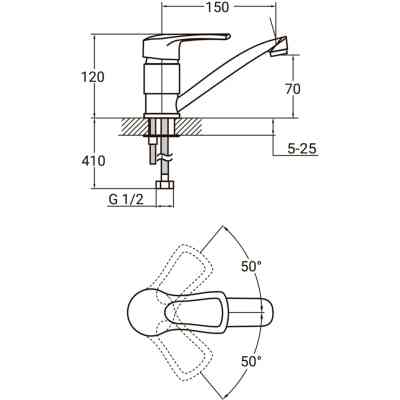Смеситель AQUATICA MD-2B144C Винница