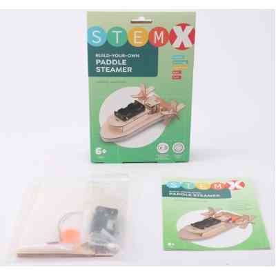 Конструктор Stem Колісний пароплав Дерев'яний на батарейках (3858894673728) Вінниця
