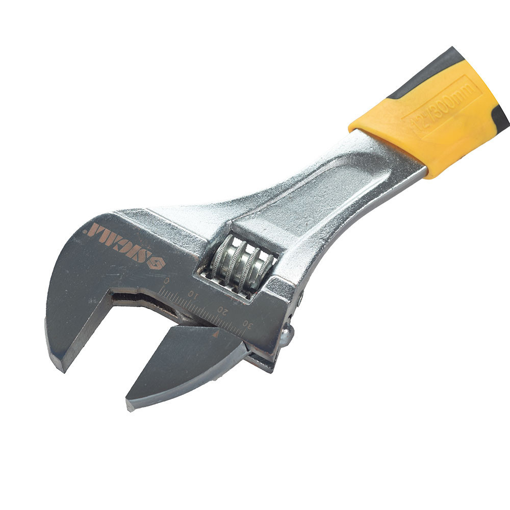 Ключ разводной 300мм CrV (обрезиненная рукоятка) SIGMA (4101041) Ровно - изображение 7