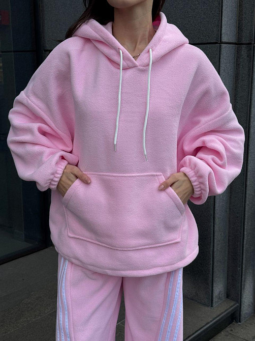 Женский теплый костюм двойка с лампасами из турецкого флиса Одесса - изображение 10