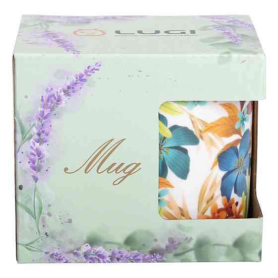 Liling Rongxiang Ceramic Кружка порцелянова з малюнком 400 (мл) для чая та кави RX-N240472BL Коломыя