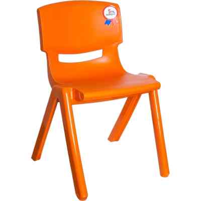 Стілець садовий Irak Plastik дитячий Jumbo №2 помаранчевий (4593) Вінниця