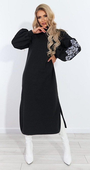 Тепле плаття з вишивкою (42) Київ - фото 4