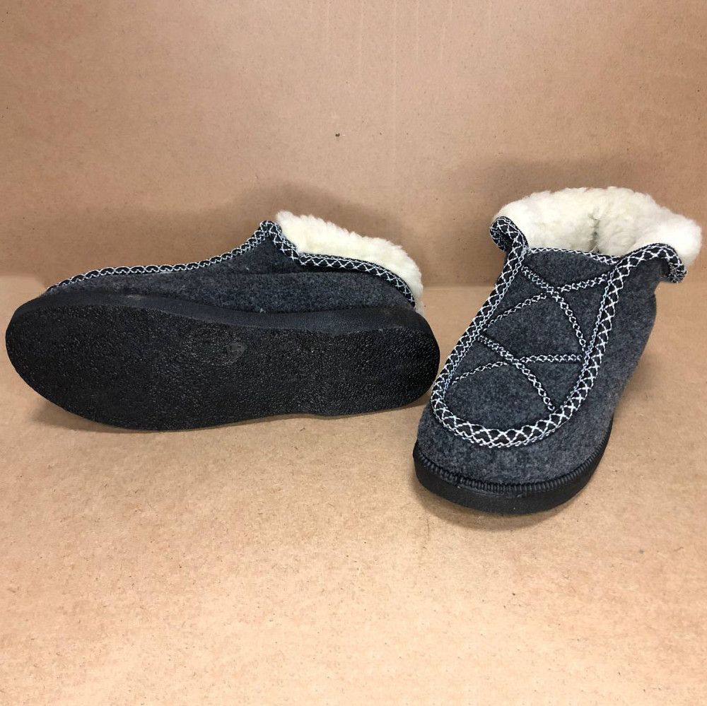 Жіночі валянки з повсті 38р, Бабуші жіночі домашні, Бурки суконні штучне хутро Калоші на хутрі IY-35 Львів - фото 7