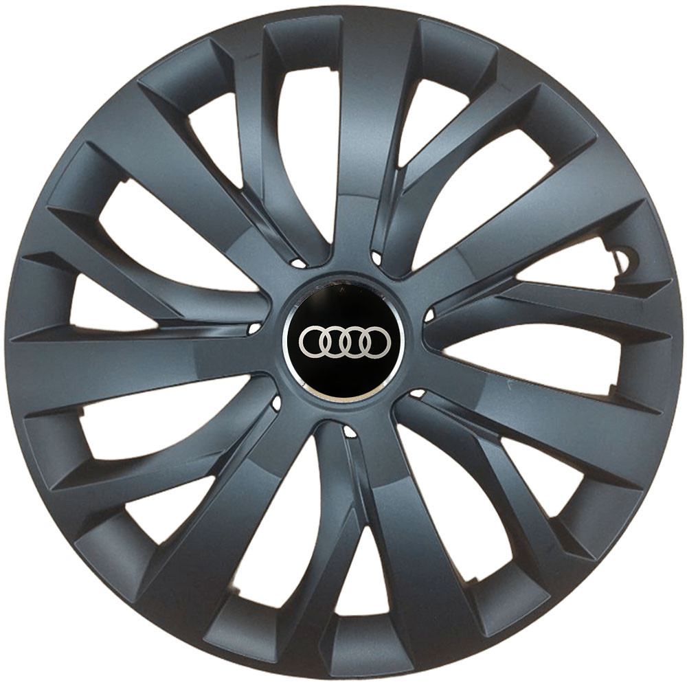 Автомобильные модельные колпаки R16 SJS Audi 432 4шт, черные Винница - изображение 1