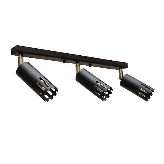 Светильник потолочный MSK Electric Teramo спот поворотный на три плафона NL 18050-3 BK Одесса