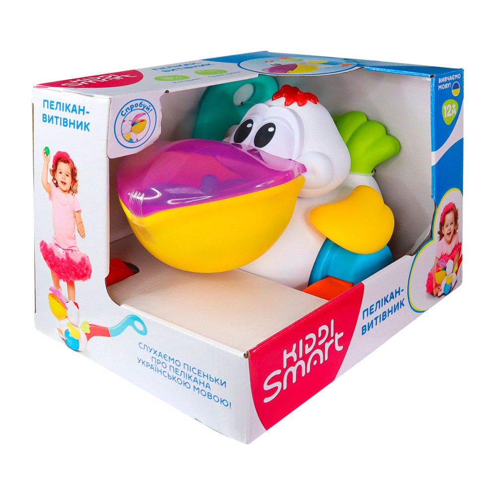 Іграшка-каталка Kiddi Smart – Пелікан-Витівник (українська) Дніпро - фото 10