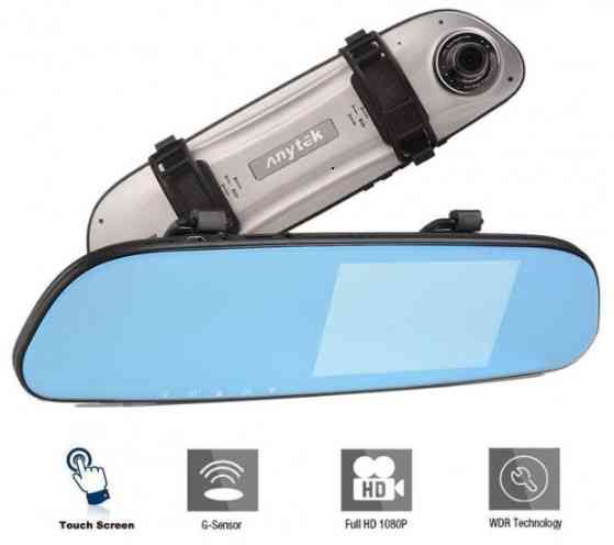 Дзеркало відеореєстратор Anytek G77 Full HD 1080P на 2 камери Вінниця