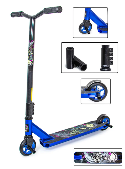 Трюковый самокат LEONE от Scale Sports на подшипниках Abec-9, 110 мм колеса, Синий Одесса - изображение 2