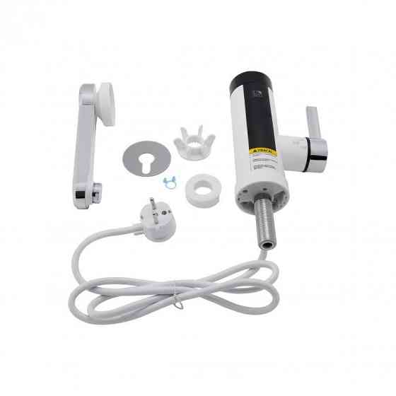 Проточний кран-водонагрівач кухонний для кухні Lidz Warm 061 LDWAR061WCR35431 White / Chrome Харків