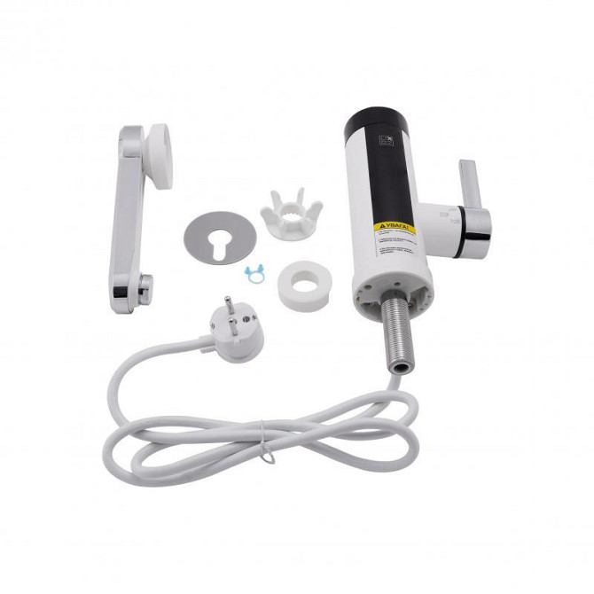 Проточний кран-водонагрівач кухонний для кухні Lidz Warm 061 LDWAR061WCR35431 White / Chrome Харків - фото 6