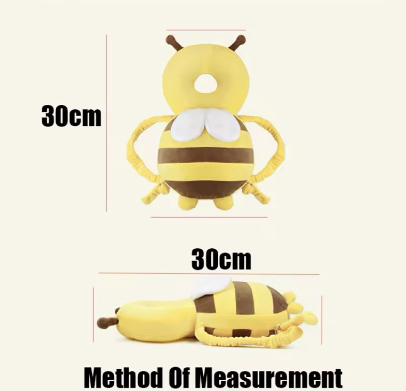 Подушка для защиты головы младенца Пчелка подушка противоударная мультяшная желтый Киев - изображение 4