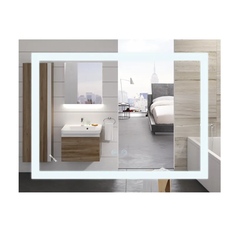 Дзеркало Mixxus WARM MR12-80x70-Reverse з Led Touch, Anti-fog, димером, регулятором яскравості (MI6936) Київ - фото 1
