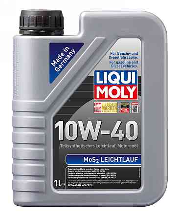 LIQUI MOLY 1930 MoS2 Leichtlauf SAE 10W-40 — Напівсинтетична моторна олива з молібденом MoS₂ | Максимальний захист двигуна та зниж Ковель