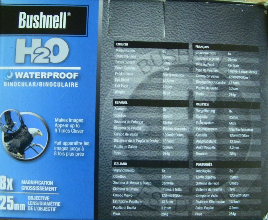Бинокль Bushnell H2O 8x25 Київ - фото 3