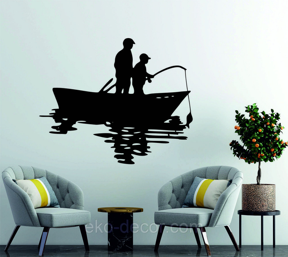 Декоративное настенное Панно «Рыбалка», Декор на стену Киев - изображение 5