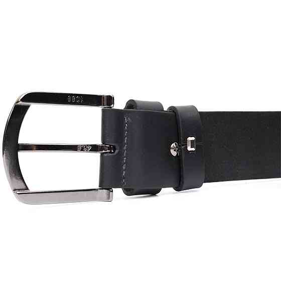 Превосходный ремень под джинсы из натуральной кожи GRANDE PELLE 11686 Черный Киев