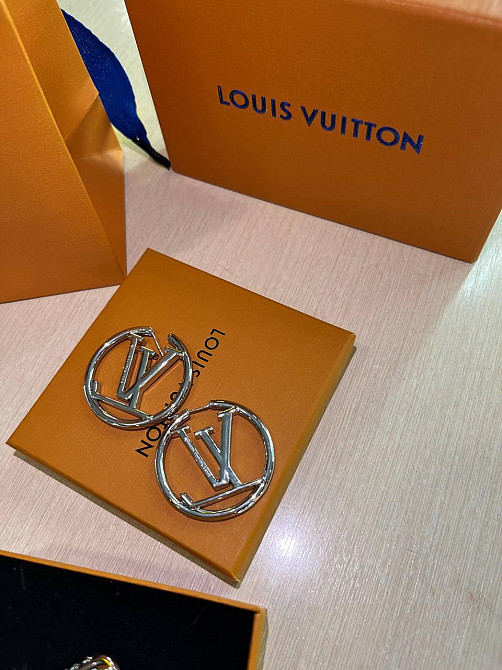 Брендовий набір браслет, підвіска та сережки Луі Вітон/ Louis Vuitton Одеса - фото 7