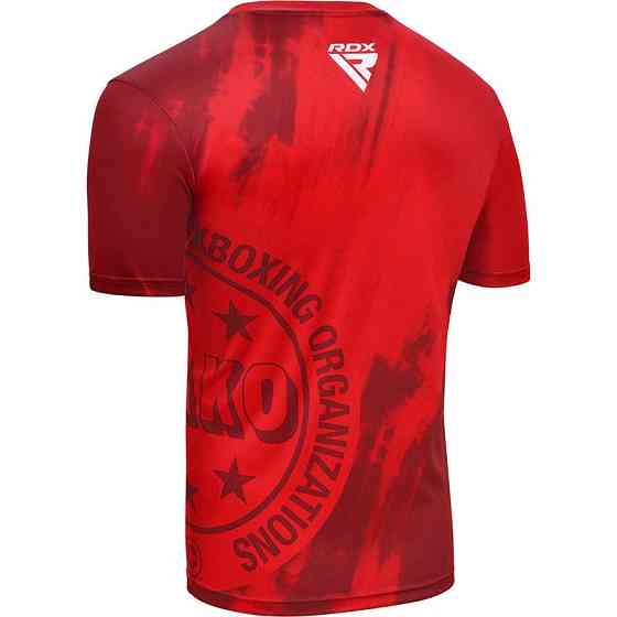 Спортивні футболки RDX WAKO T1 з короткими рукавами Red S Кам'янське