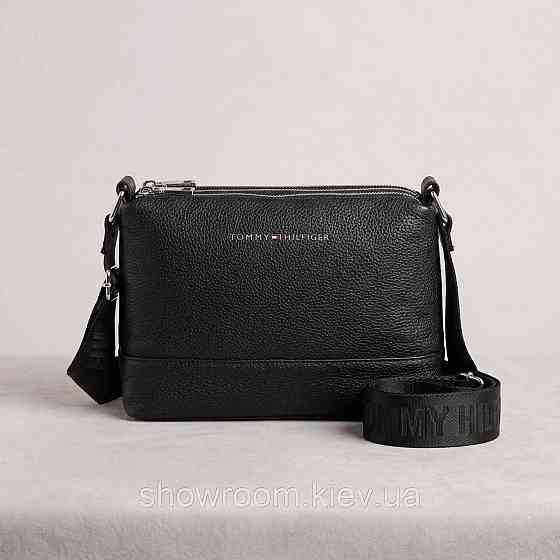 Кожаная брендовая сумка на три отделения ТН (0614) Киев