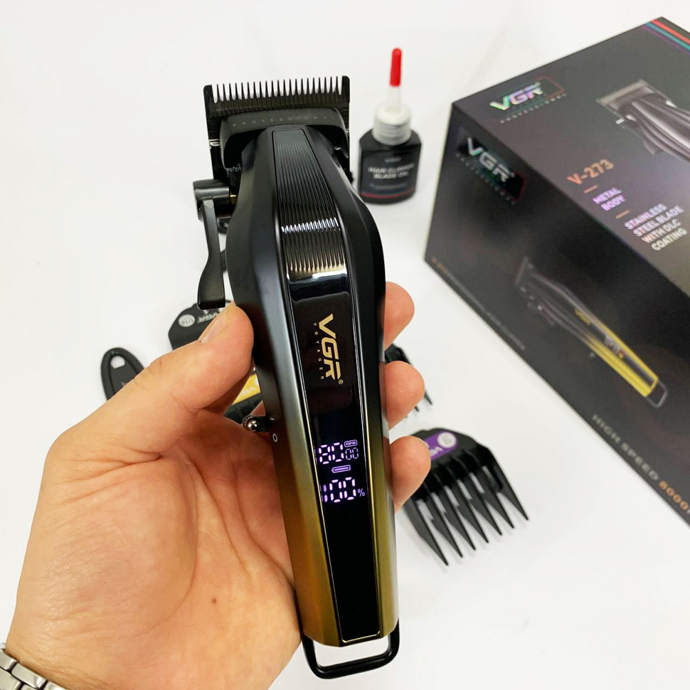 Домашні машинки для стрижки VGR, Тример для самостійної стрижки волосся Миюча машинка OM-80 Львів - фото 10