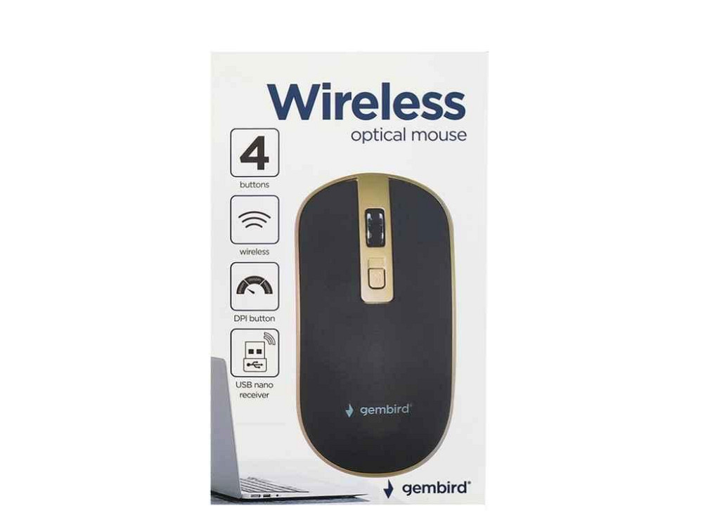 Мишка бездротова компютерна MUSW-4B-06-BG ТМ Gembird Київ - фото 1