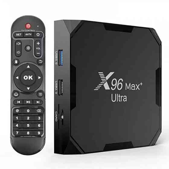 HD медіаплеєр X96 MAX+ Ultra Android TV (905x4/4GB/64GB) Чорний Харків