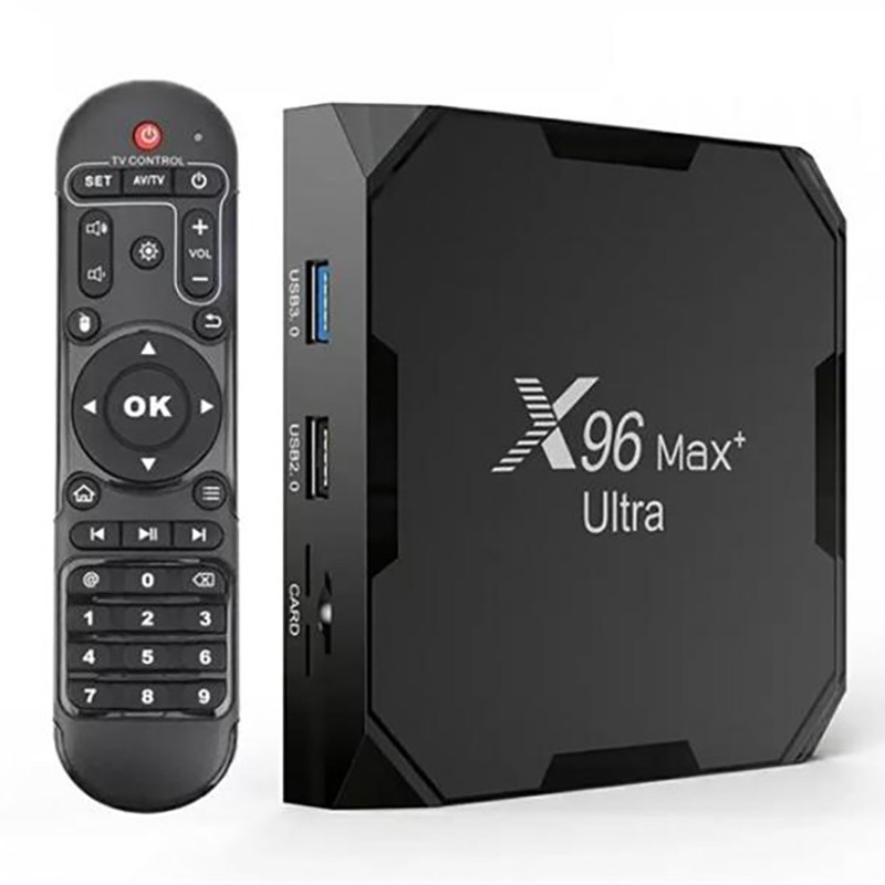 HD медіаплеєр X96 MAX+ Ultra Android TV (905x4/4GB/64GB) Чорний Харьков - изображение 6