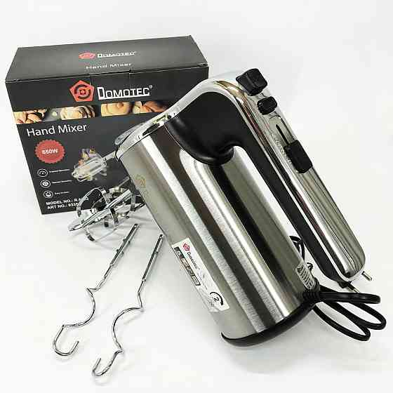 Мощный ручной миксер DOMOTEC, Кулинарный миксер, Кухонный универсальный миксер Простой кухонный QF-16 Львов