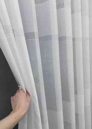 Тюль льон "Мережка" колір білий 1354т Київ