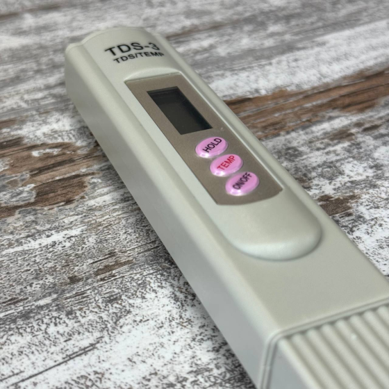 Портативний аналізатор води TDS-3, тестер якості та вимірювач температури питної води Київ