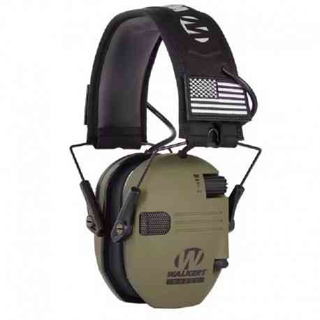 Активні навушники тактичні Walkers Razor Slim + кабель AUX, Олива | Тактичні навушники з шумозаглушенням. AL0027 Одеса