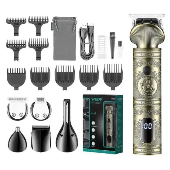 Аккумуляторная Машинка для стрижки VGR V106 от VGR,профессиональный набор для стрижки бритва для бор Киев