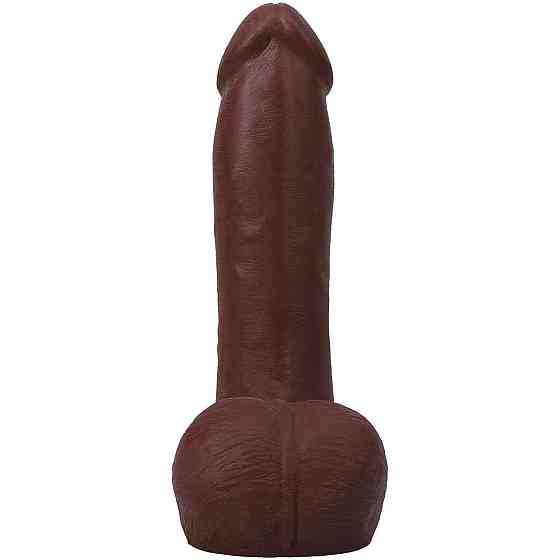 Фалоімітатор Doc Johnson The Realistic Cock ULTRASKYN - 7 Inch with Balls Chocolate Sex Aura Київ