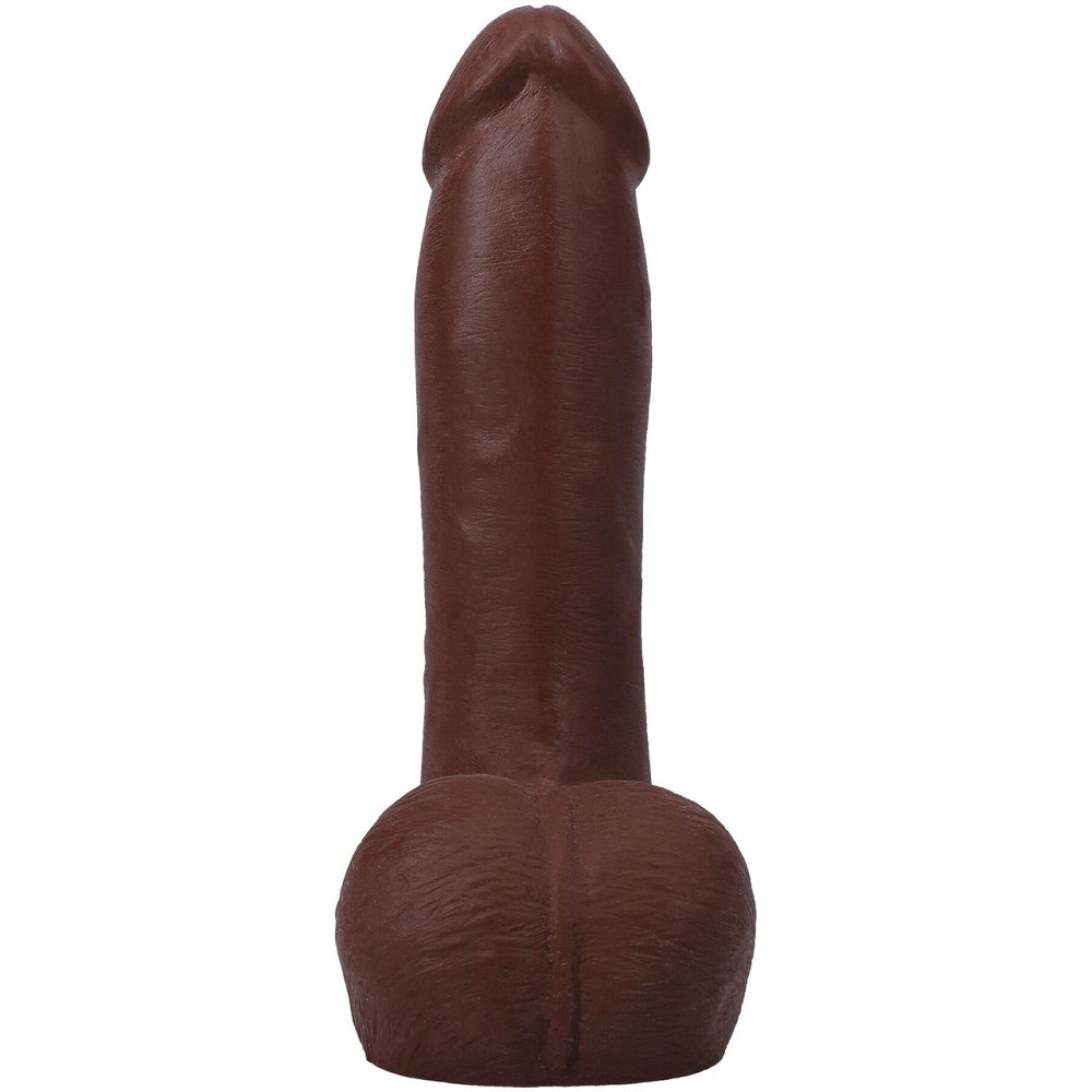Фалоімітатор Doc Johnson The Realistic Cock ULTRASKYN - 7 Inch with Balls Chocolate Sex Aura Київ - фото 4