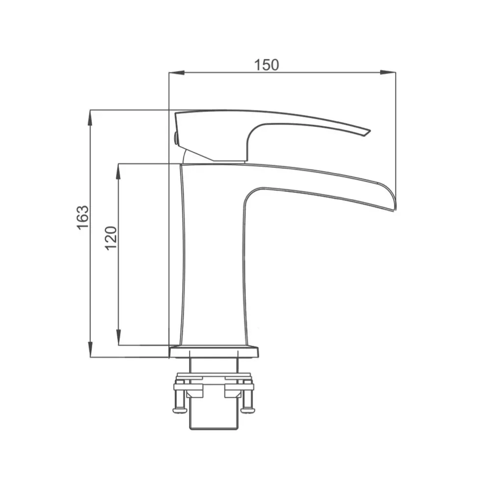 Змішувач для умивальника GAPPO G1007-20 хром Київ - фото 6